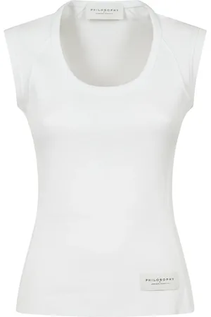 Serafini Top, Dame, Hvid, L, Bomuld, Sleeveless Top