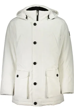 HUGO BOSS Jakke, Herre, Hvid, 2XL, Uld, Giubbotto Osiass Jakke