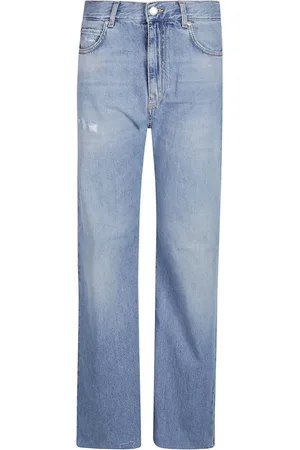 Pinko Jeans, Dame, Blå, W29, Bredbenede Jeans