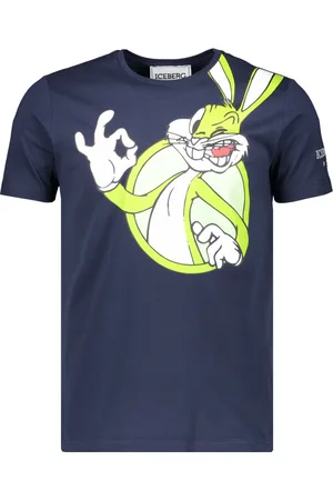 Iceberg Top, Herre, Blå, 2XL, Bomuld, Maxi Print Bomulds T-shirt