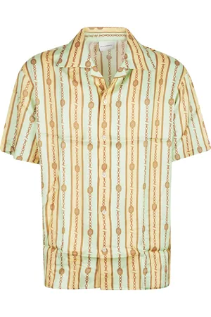 Drôle de Monsieur Skjorte, Herre, Flerfarvet, L, Kortærmet skjorte med Bijoux-stil