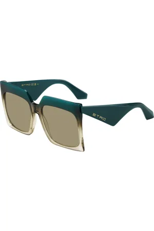 Etro Tilbehør, Dame, Grøn, 60 MM, Grønne solbriller med stil 0002