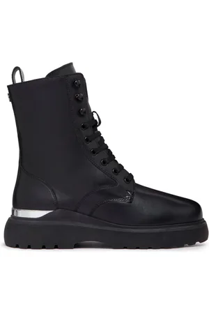 Mallet Sko, Dame, Sort, 36 EU, Læder, Sorte Snørestøvler Elegant Stil