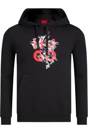 HUGO BOSS Sweathshirts & Hoodies, Herre, Sort, XL, Bomuld, Daltorreson Hættetrøje