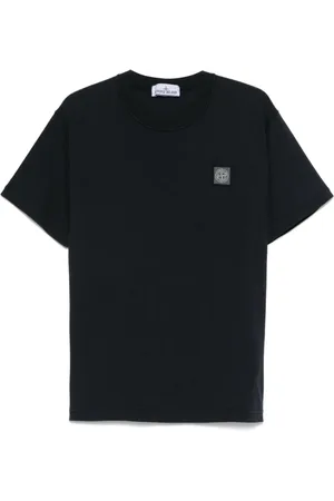 Stone Island Top, Herre, Blå, M, Bomuld, T-shirt