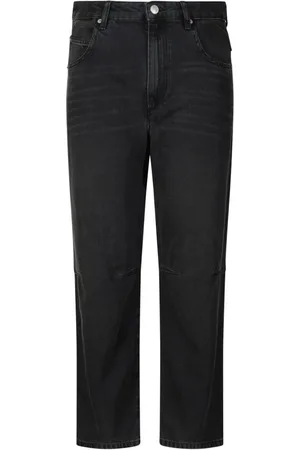 Isabel Marant Jeans, Dame, Sort, L, Bomuld, Relaxed-Fit Jeans Janet