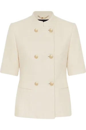 Kiton Jakke, Dame, , M, Cashmere, Double-Breasted Cashmere Silk Blazer