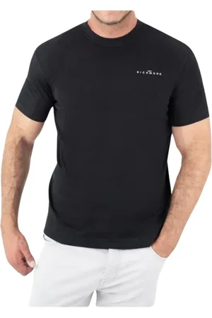 John Richmond Top, Herre, Sort, XL, Bomuld, Casual T-Shirt Nemol