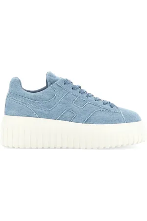 Hogan Sko, Dame, Blå, 35 1/2 EU, Denim, H-Stripes Denim Sneakers