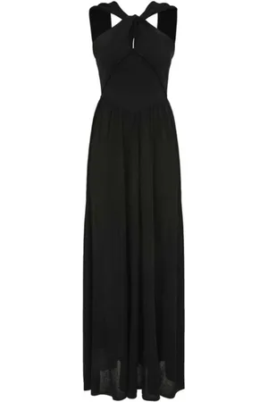 ZIMMERMANN Kjole, Dame, Sort, M, Tyl, Halter Neck Midi Kjole