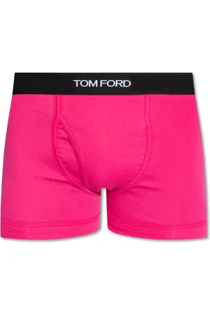 Tom Ford Undertøj, Herre, Lyserød, S, Bomuld, Logo Waistband Stretched Boxers