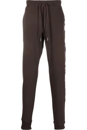 Tom Ford Bukser, Herre, Brun, XL, Bomuld, Komfortable bomulds joggingbukser