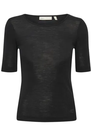 INWEAR Top, Dame, Sort, XS, Polyester, FangIW T-Shirt