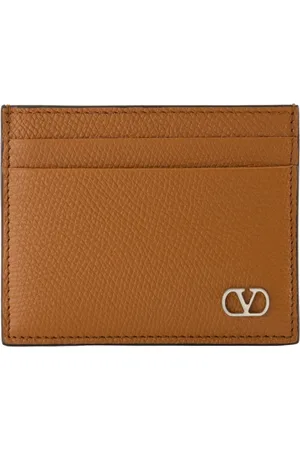 VALENTINO GARAVANI Tilbehør, Herre, Brun, ONE SIZE, Læder, VLogo Signature Kortholder