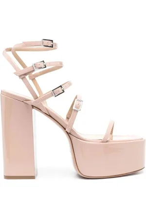 PARIS TEXAS Sko, Dame, Lyserød, 37 1/2 EU, Læder, Jessica Platform Sandal