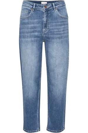 Part Two Jeans, Dame, Blå, W32, Denim, Lyseblå Denim Straight Jeans