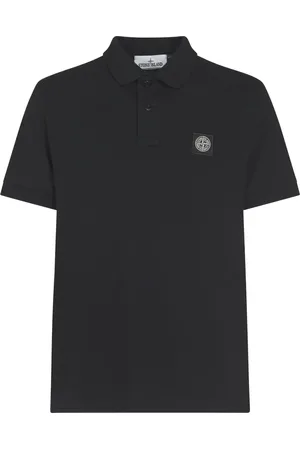 Stone Island Top, Herre, Sort, XL, Bomuld, Polo Shirt