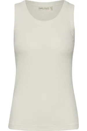INWEAR Top, Dame, Hvid, 2XL, Slim Fit Ærmeløs Tanktop