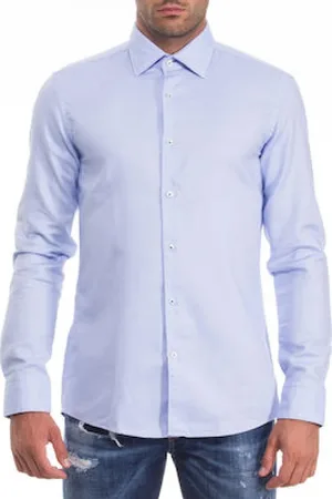 HUGO BOSS Skjorte, Herre, Blå, L, Bomuld, Formal Skjorte