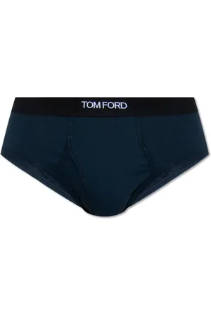 Tom Ford Undertøj, Herre, Blå, S, Bomuld, Briefs med logo