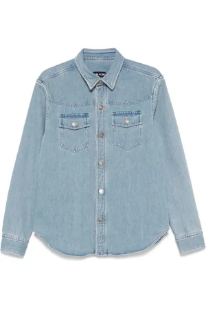 Tom Ford Skjorte, Herre, Blå, L, Denim, Lyseblå denimskjorte