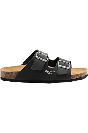 Pepe Jeans Sko, Herre, Sort, 40 EU, Dobbelt Velour Bio Sandaler