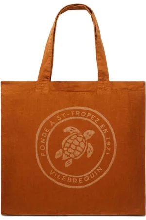 Vilebrequin Taske, Dame, Brun, ONE SIZE, Linned, Skildpadde Unisex Lærredstaske