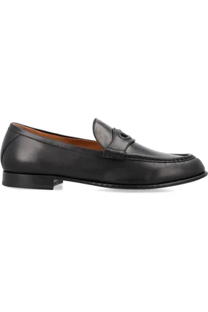 VALENTINO GARAVANI Sko, Herre, Sort, 44 EU, Læder, Closed Loafer VLogo Detail