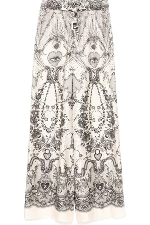 ZIMMERMANN Bukser, Dame, Flerfarvet, S, Palazzo Silkebukser