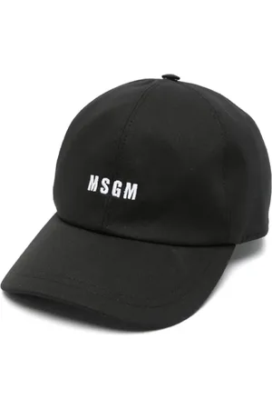 Msgm Tilbehør, Herre, Sort, ONE SIZE, Bomuld, Sorte hatte og kasketter til mænd