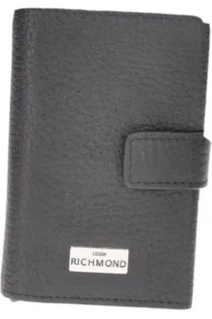 John Richmond Tilbehør, Herre, Sort, ONE SIZE, Læder, Wallet med kortholder