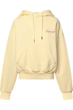 Jacquemus Sweathshirts & Hoodies, Dame, Gul, XS, Bomuld, Broderet Hættetrøje