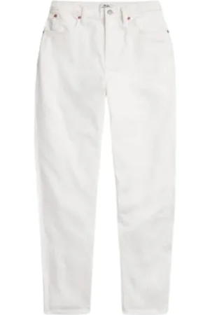 Ralph Lauren Bukser, Dame, Hvid, W29, Bomuld, Slim-fit gulerodsbukser