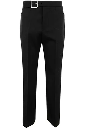 Jil Sander Bukser, Dame, Sort, M, Bomuld, Flared Hem Cropped Bukser