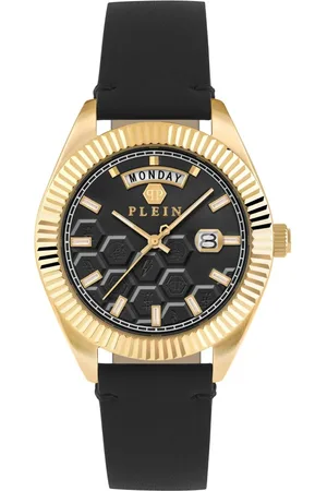Philipp Plein Tilbehør, Herre, Sort, ONE SIZE, Uld, Date Superlative Ur