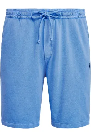 Ralph Lauren Shorts, Herre, Blå, 2XL, Bomuld, Sports shorts med logo