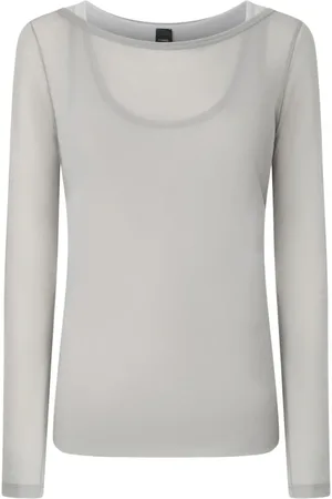 Pinko Strik, Dame, Grå, S, Bomuld, Grå Sweater