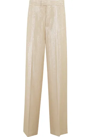 FEDERICA TOSI Bukser, Dame, , XS, Polyester, Paillet Lige Benbukser