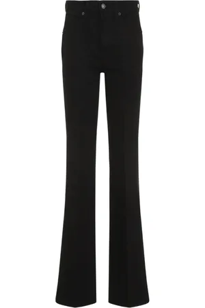 Tom Ford Jeans, Dame, Sort, W27, Bomuld, Sort bomuldsflared jeans
