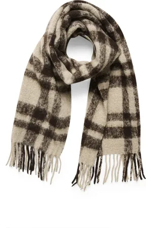 INWEAR Tilbehør, Dame, Flerfarvet, ONE SIZE, Uld, Neutral Check Scarf Accessory