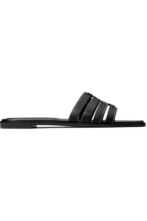 Tory Burch Sko, Dame, Sort, 36 EU, Læder, Cage Slide Sandaler
