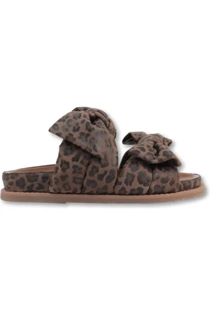 Copenhagen Shoes Sko, Dame, Brun, 38 EU, Leopard Print Bow Sandaler