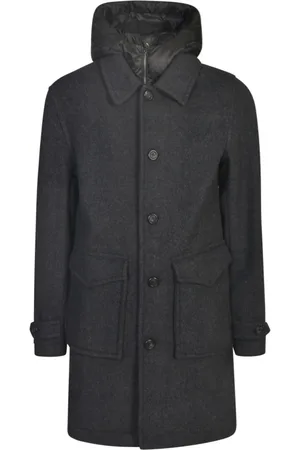 Woolrich Frakke, Herre, Sort, M, Uld, Enkeltknappet Frakke