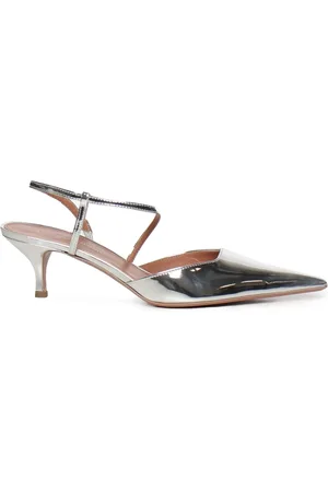 Giuliano Galiano Sko, Dame, Grå, 38 1/2 EU, Sølv Sandaler med Justerbar Rem