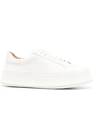 Jil Sander Sko, Dame, Hvid, 39 EU, Natural Agnellato Sneakers