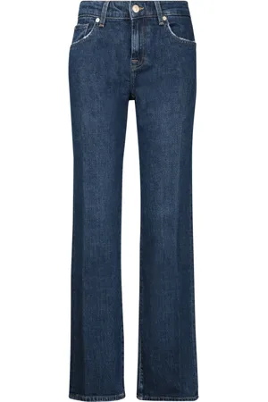 7 for all Mankind Jeans, Dame, Blå, W30, Bomuld, Blå Jeans Kvinders Mode Stil