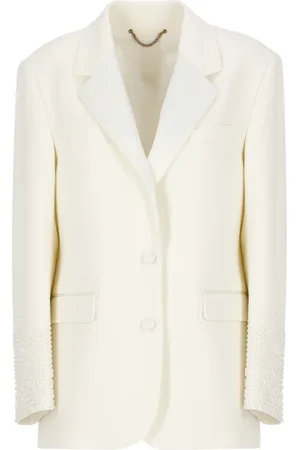 Golden Goose Jakke, Dame, , XS, Uld, Ivory Blazer med perlekant