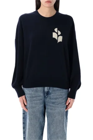 Isabel Marant Strik, Dame, Blå, 2XS, Bomuld, Midnight Strikvarer Sweater