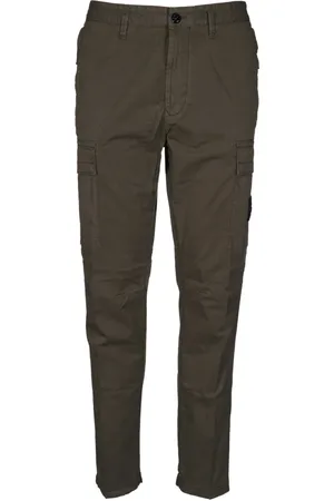 Stone Island Bukser, Herre, Grøn, W30, Bomuld, Casual Bukser