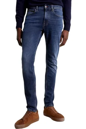 Tommy Hilfiger Jeans, Herre, Blå, W34, Denim, Power Stretch Denim Jeans